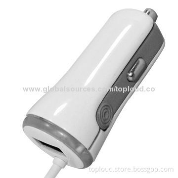 Mini Dual USB Port Car Charger/Adapter in 5V/2A, Portable Travel Charger for All USB 5V Devices